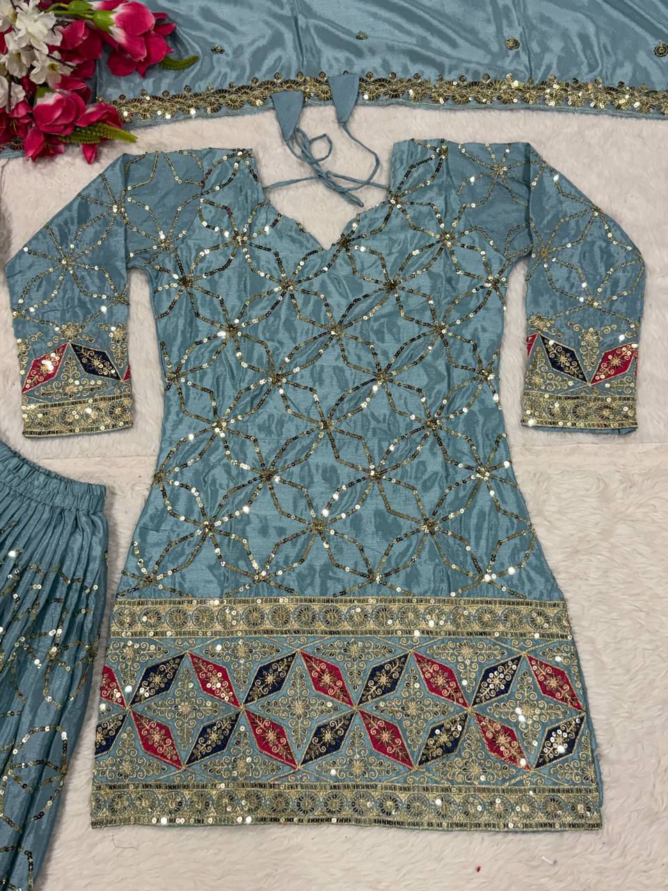 The Sovereign Chartreuse Mirror-Craft Gharara